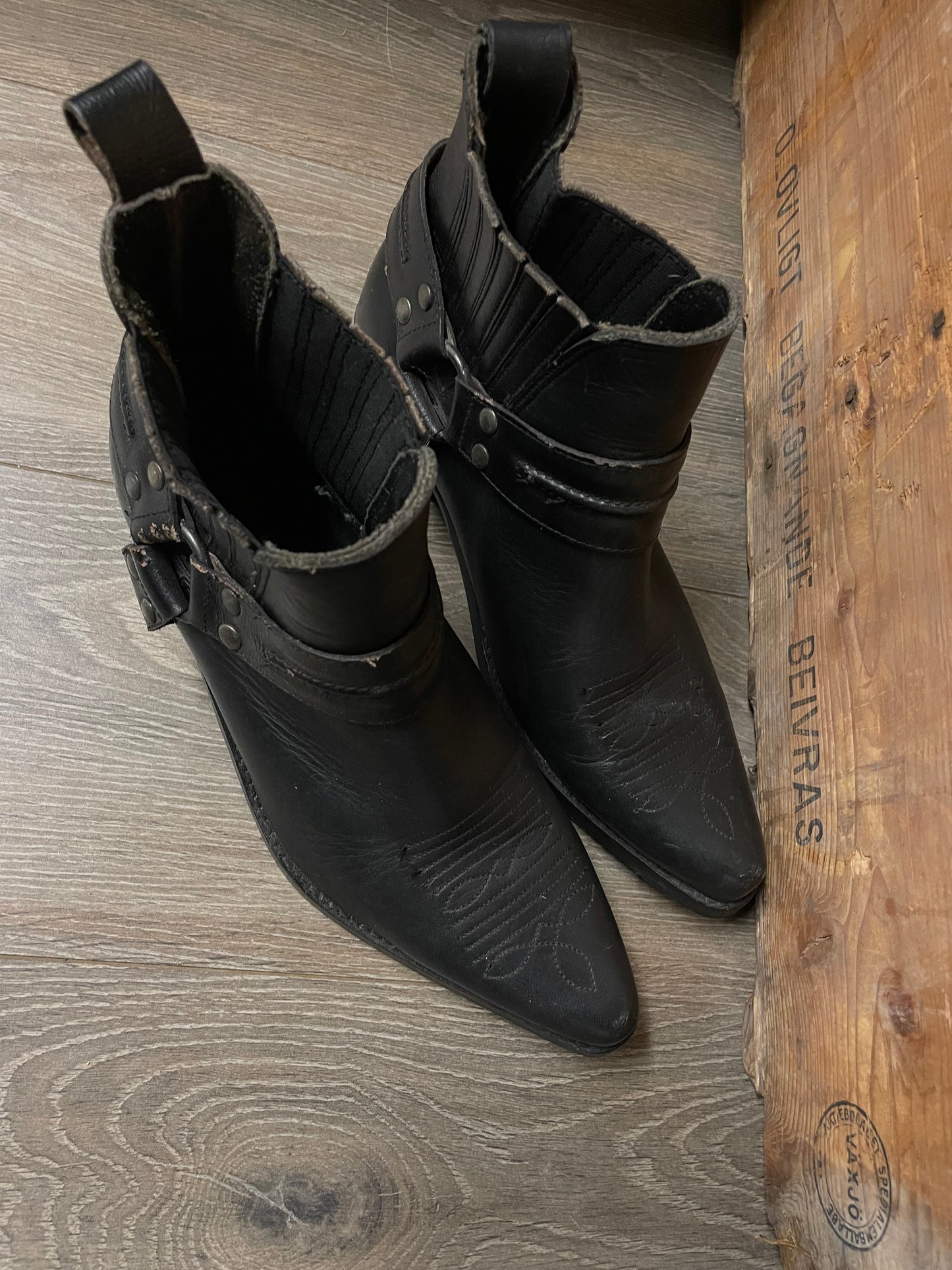 Vintage boots  svarta 43 western boots