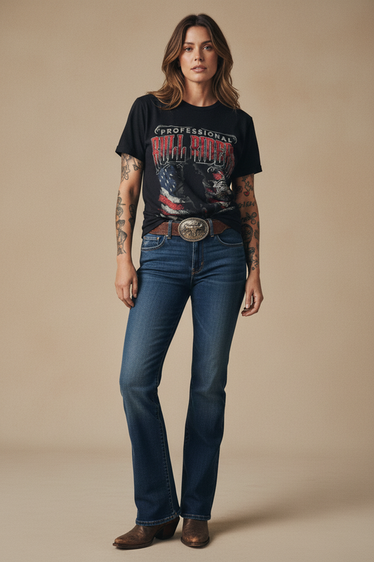 Wrangler cowboy wrangler Bull riders  tshirt limited edition unisex