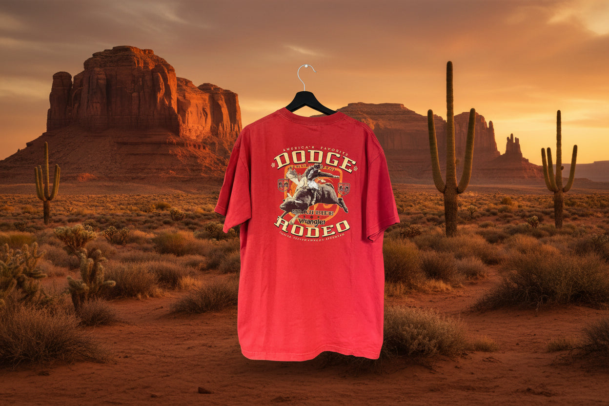 Rebellclothes – wrangler Cowboy Vintage Bullrider rodeo T-shirts från USA