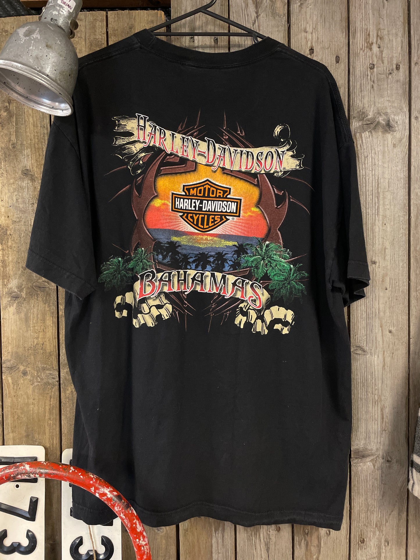 Harley davidsson tshirt svart unisex