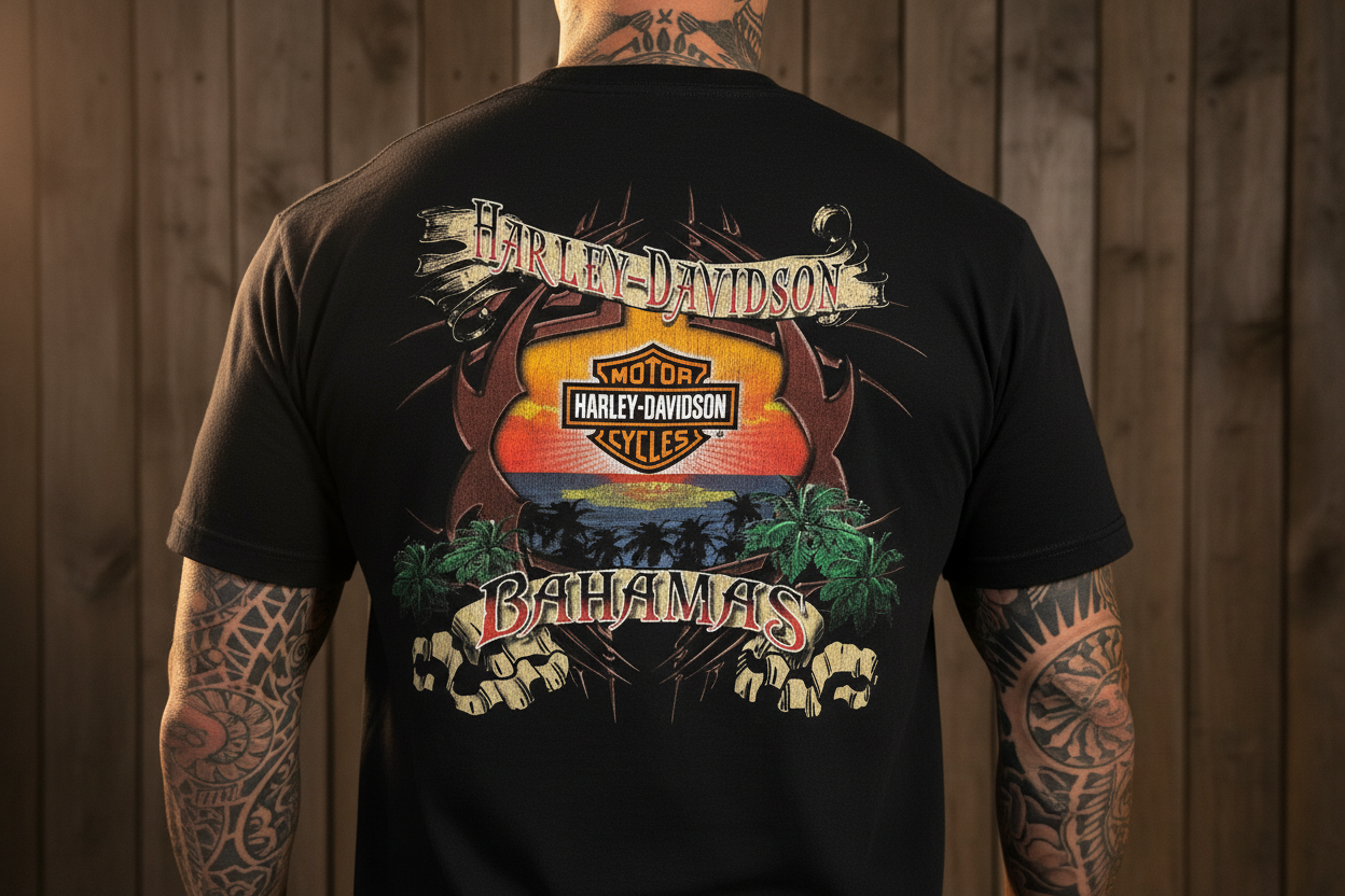Harley Davidson  tshirt svart unisex XL