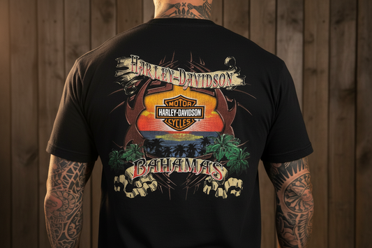 Harley Davidson tshirt svart unisex XL