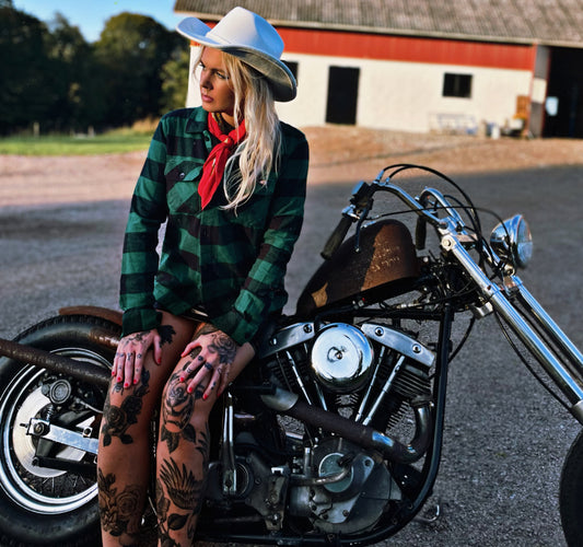 Dickies Flanell Sacramento grön /svart dam/ unisex