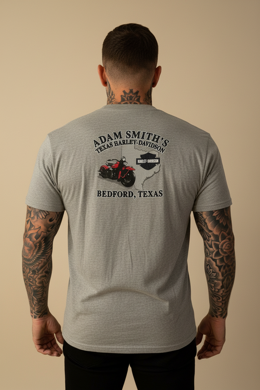 Harley Davidson motorcykel  tshirt   Grå  L   unisex