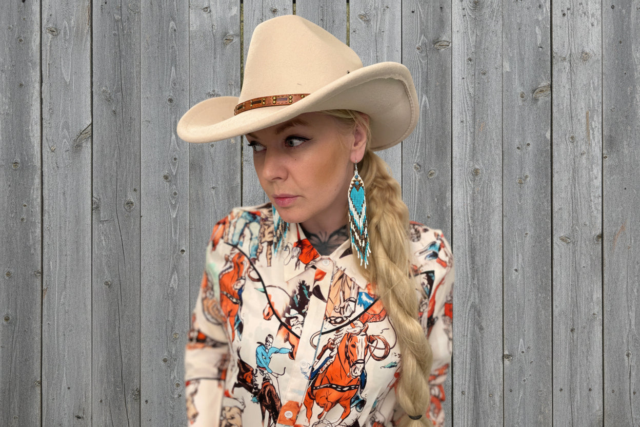 rebell  	Ranch Heritage Shirt skjorta westerncowboy dam