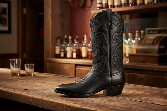 Ariat Heritage R Toe Western Boot svart exclusive dam boots