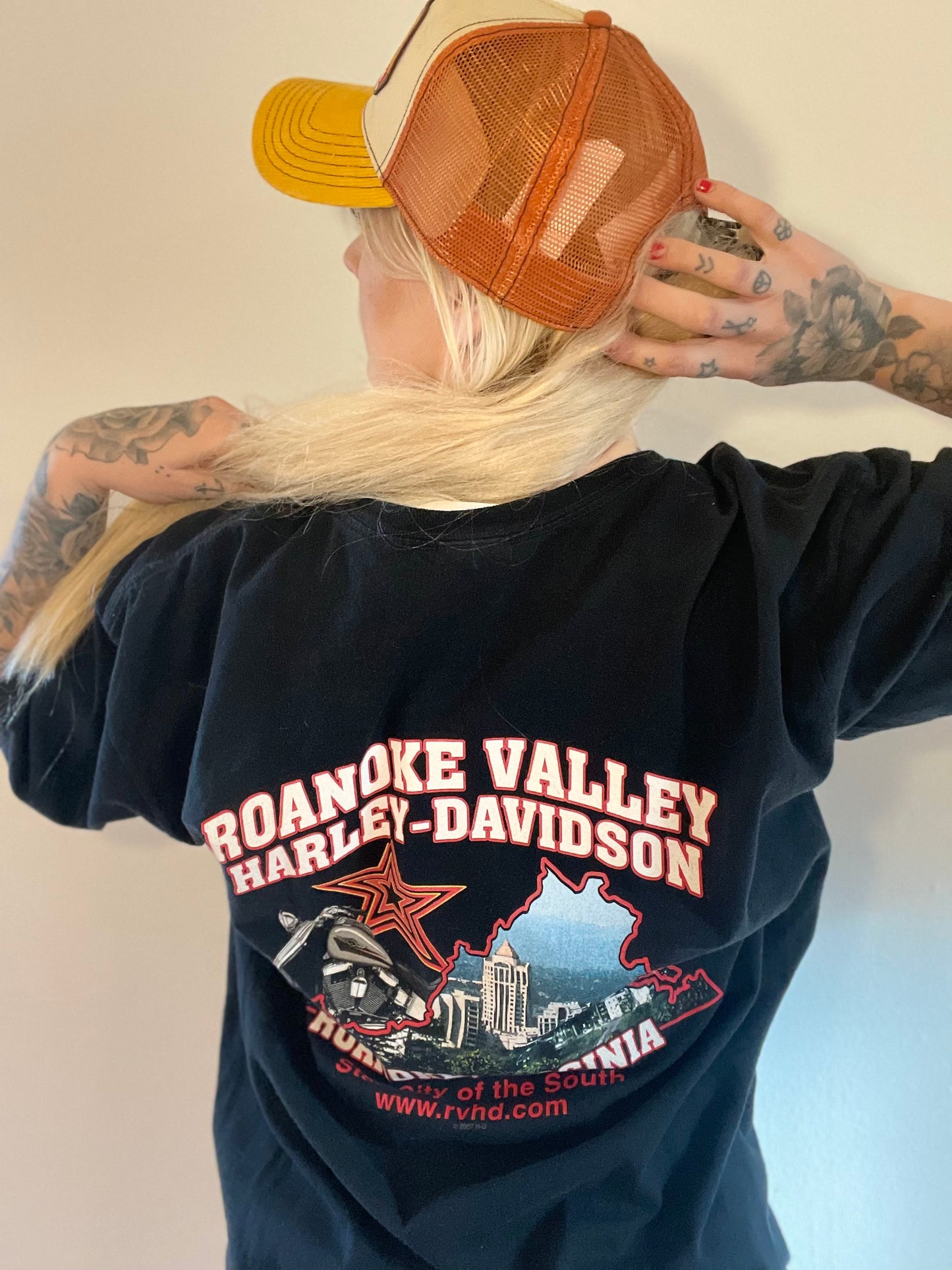 Harley Davidson  tshirt svart  unisex XL