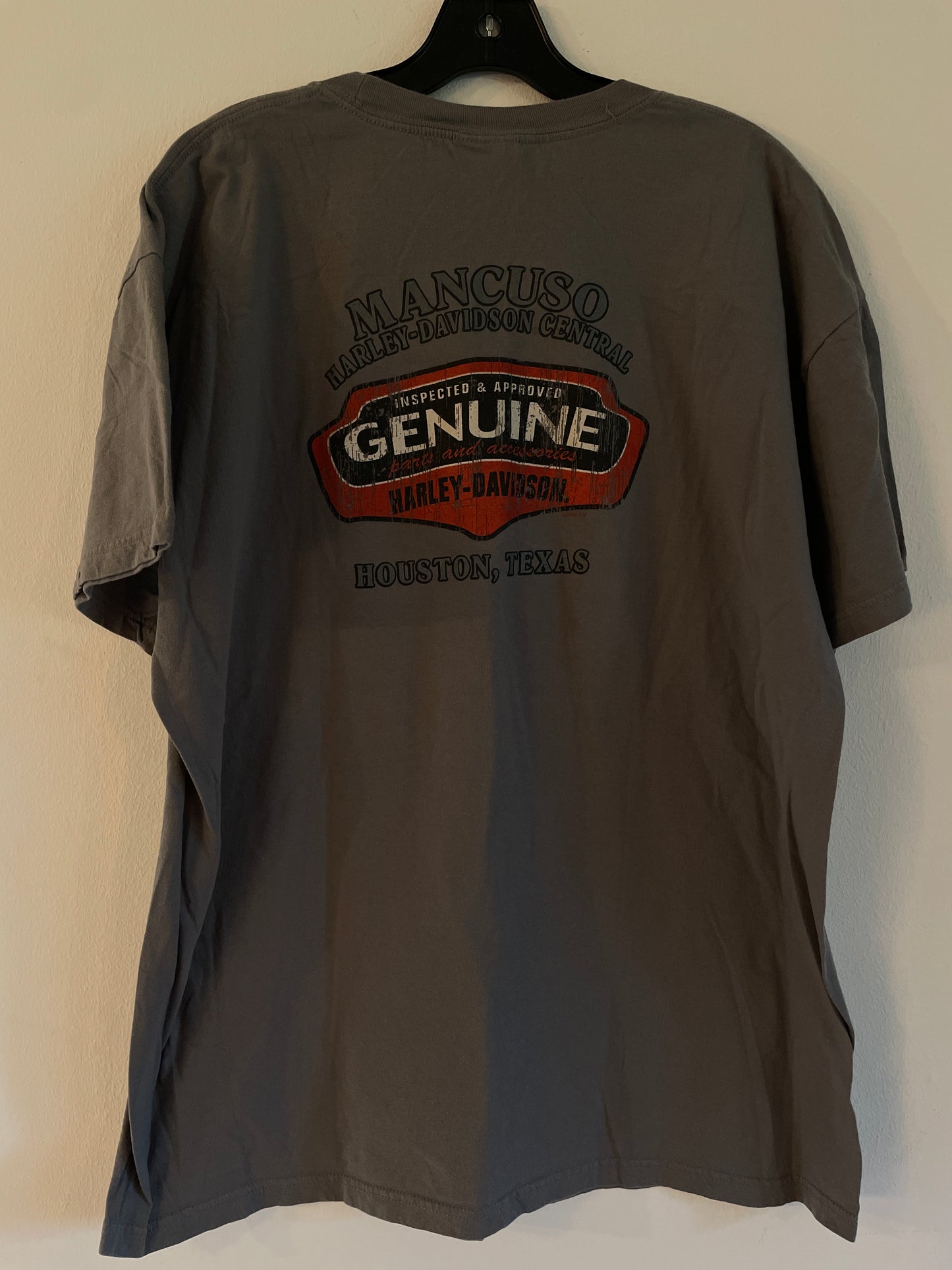Harley Davidson motorcykel  tshirt    Grå xl unisex