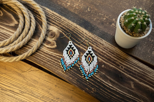 rebell örhängen indian pärlor