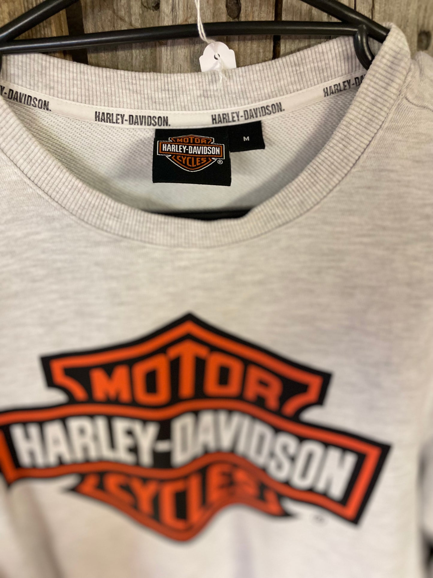 Harley  Davidson  tjock tröja  grå  unisex medium liten large