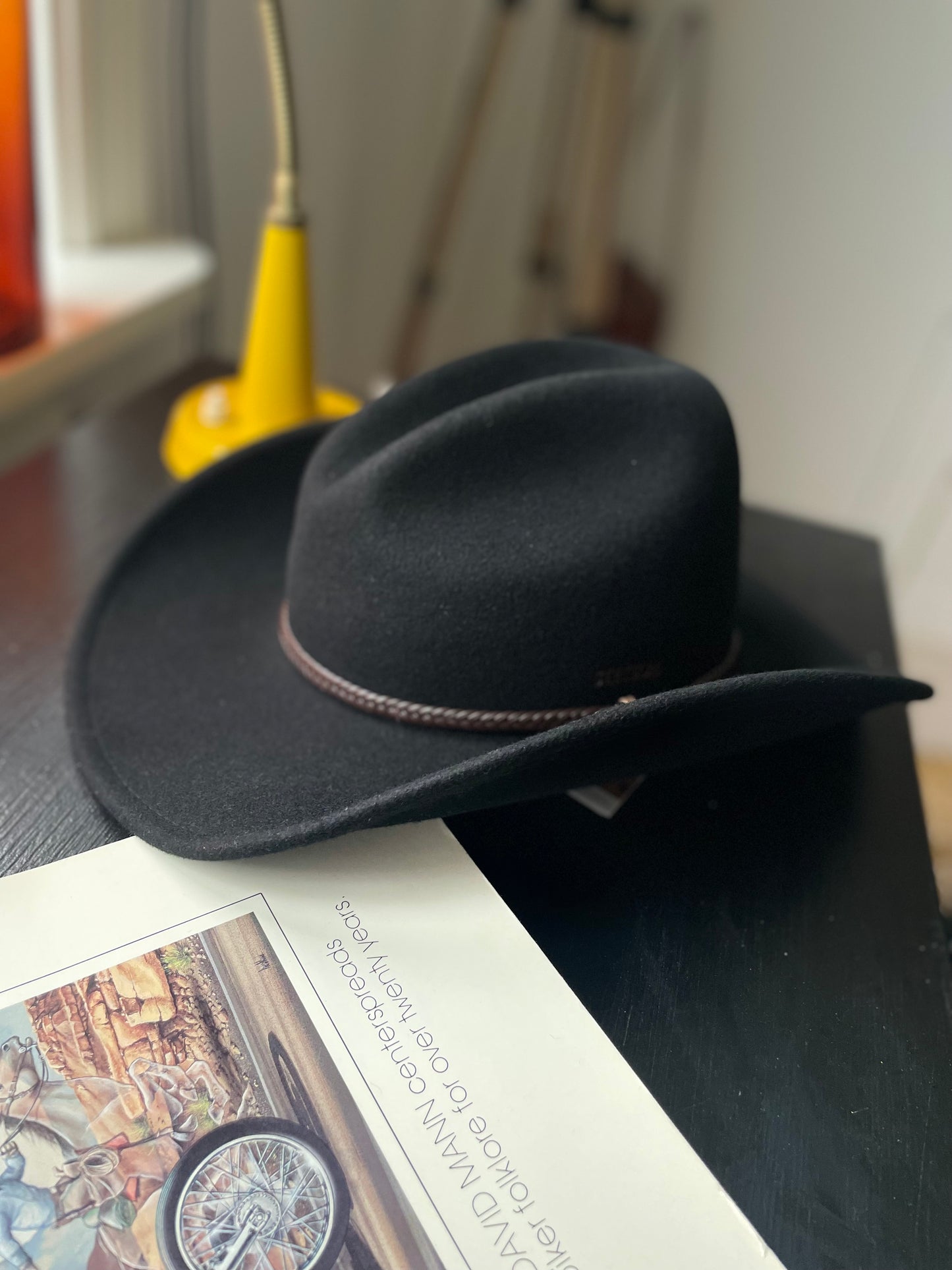 Stetson hatt woolfelt svart westernhatt