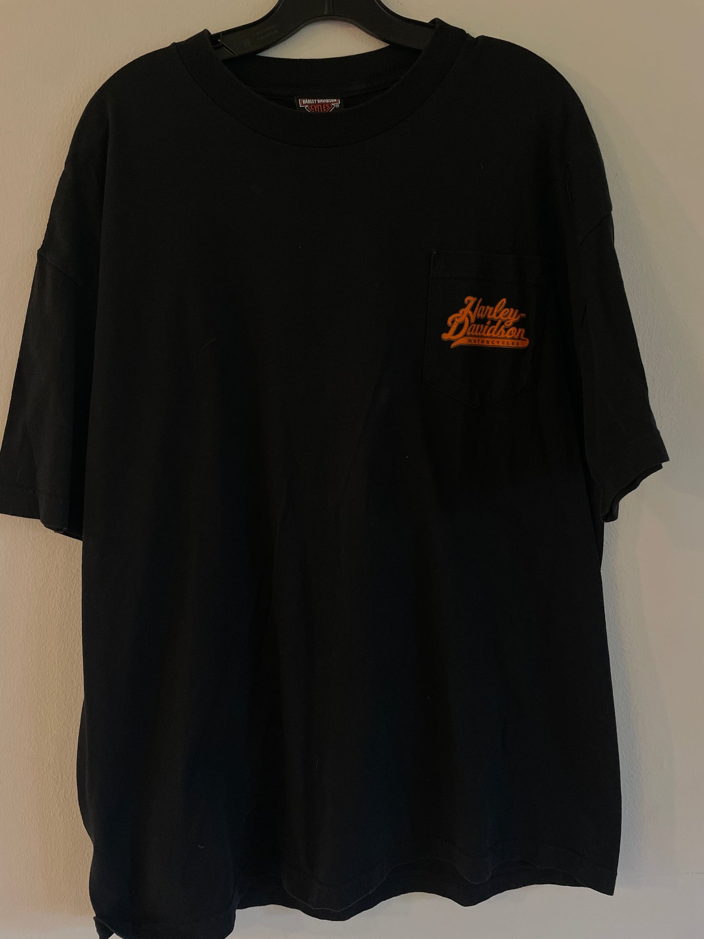 Harley Davidson motorcykel  tshirt    Svart  xl unisex