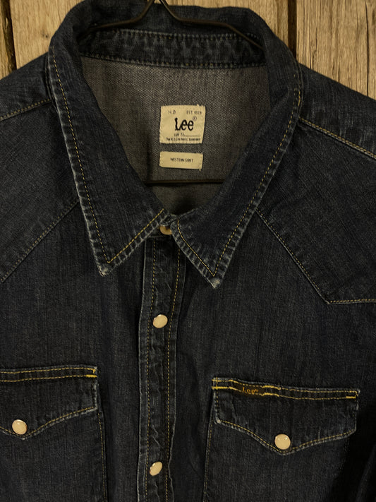 Vintage jeansskjorta Lee western
