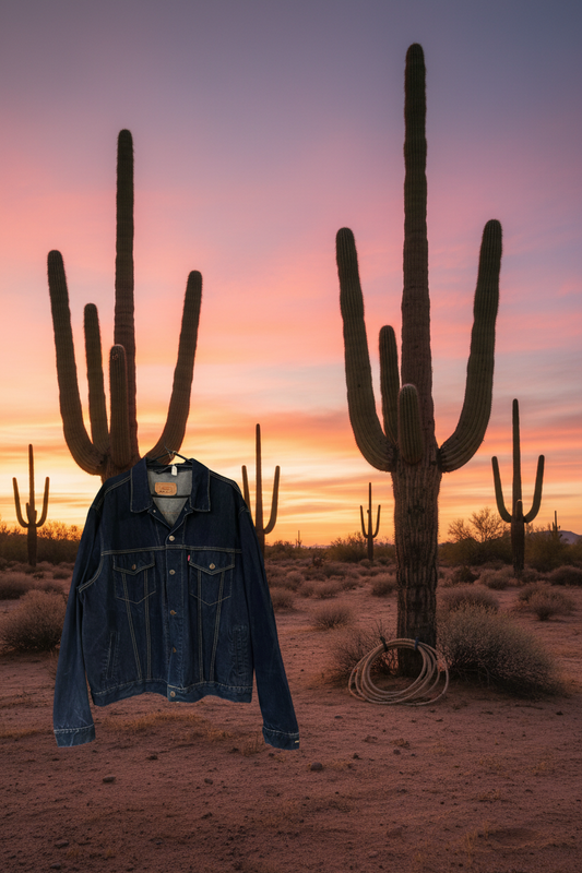 Vintage jeansjacka Levi’s blå Xxl
