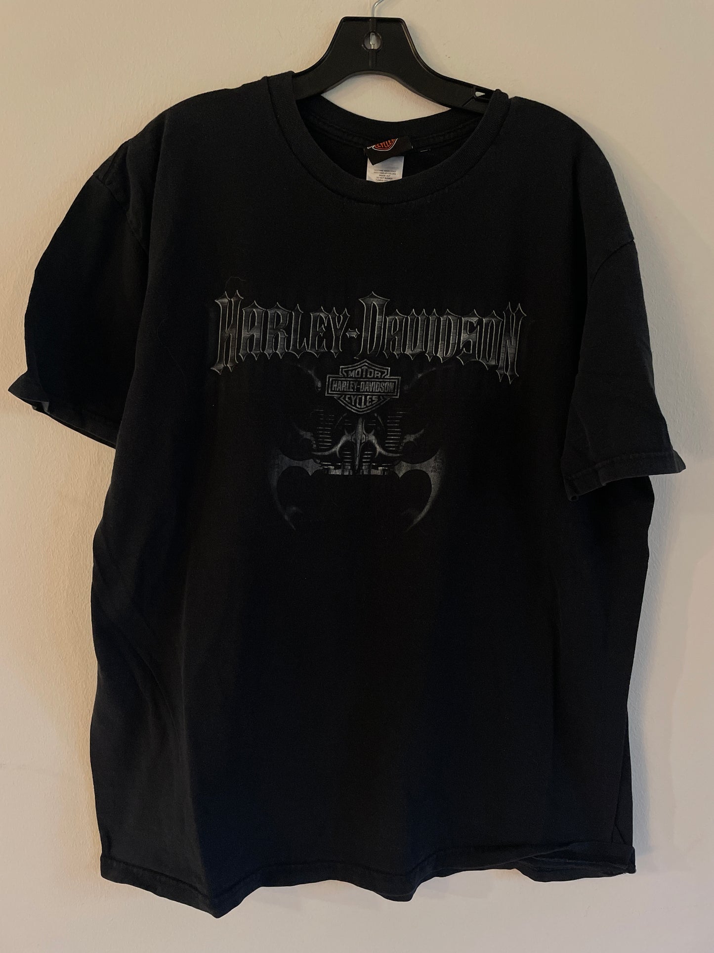 Harley Davidson motorcykel  tshirt    Svart  xl unisex