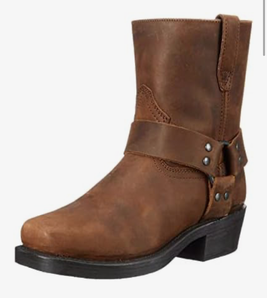 Old West bikerboots brun herr