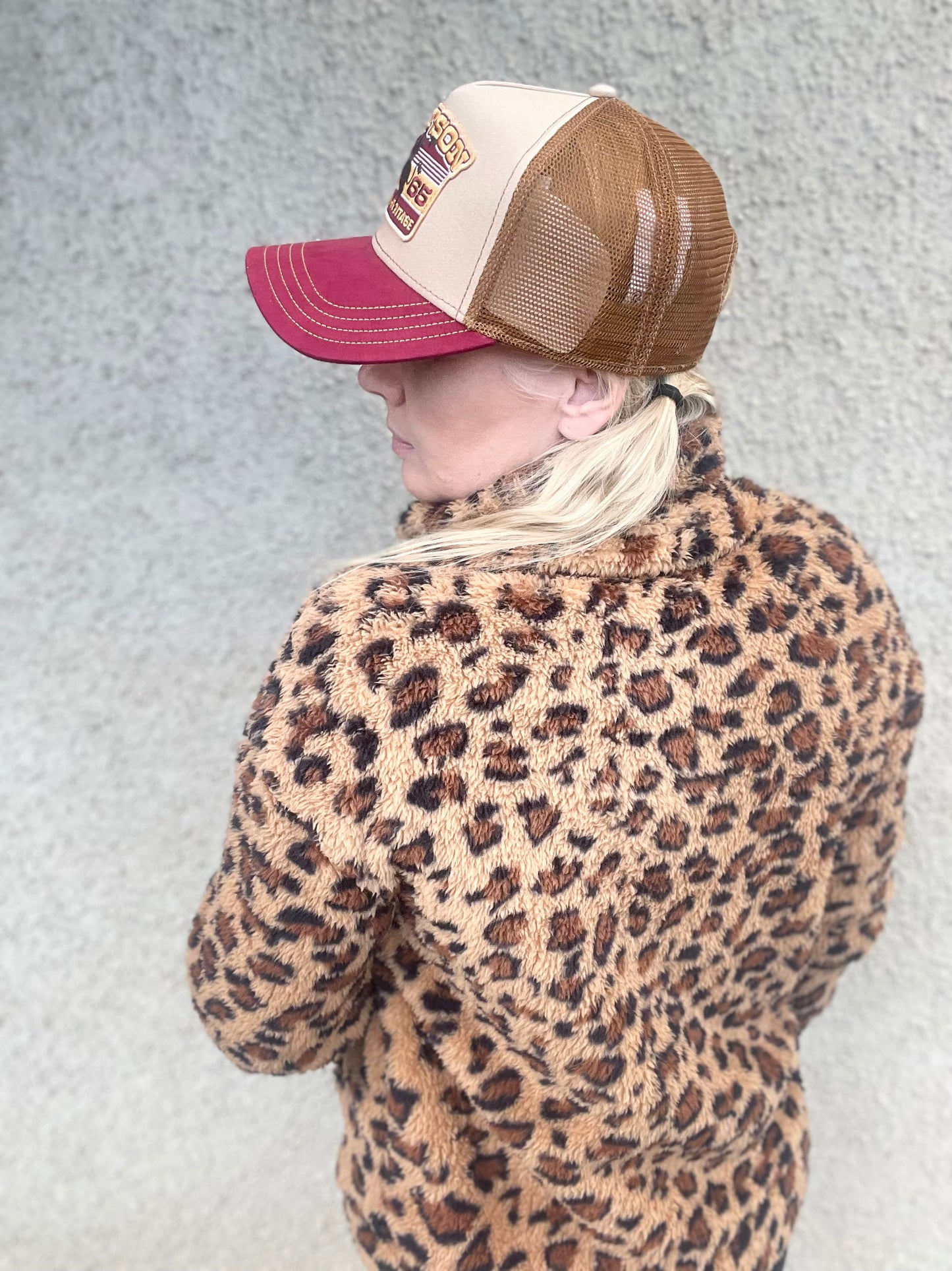 rebell Teddy fleece leopard