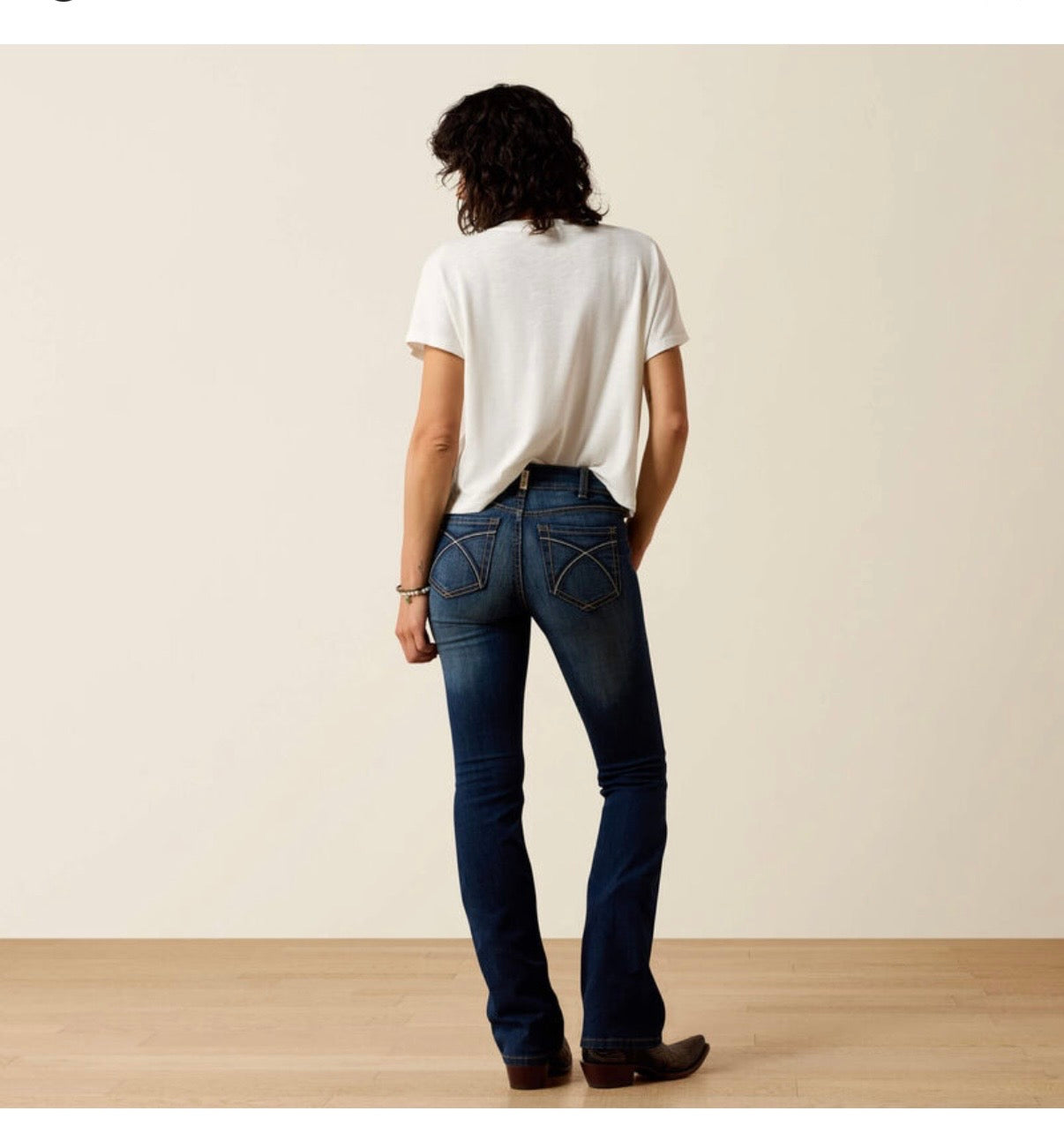 Ariat jeans R.E.A.L. Mid Rise Stretch lita rosa