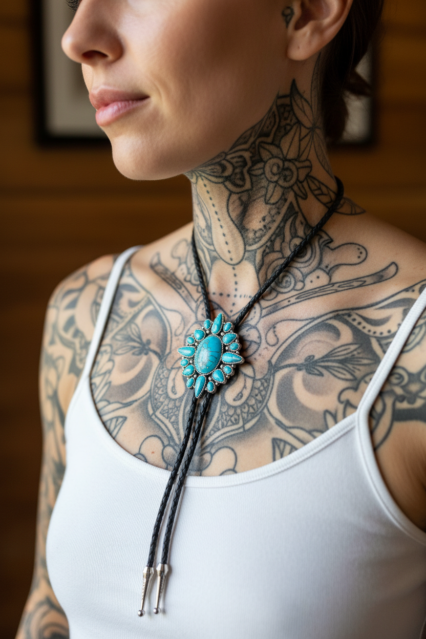 Texas jewelry dream catch  bolo tie