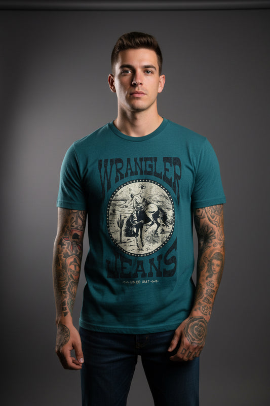 Wrangler cowboy wrangler western  tshirt limited edition usa unisex