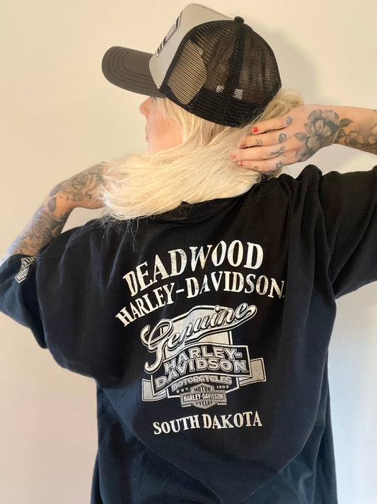 Harley davidsson tshirt svart unisex