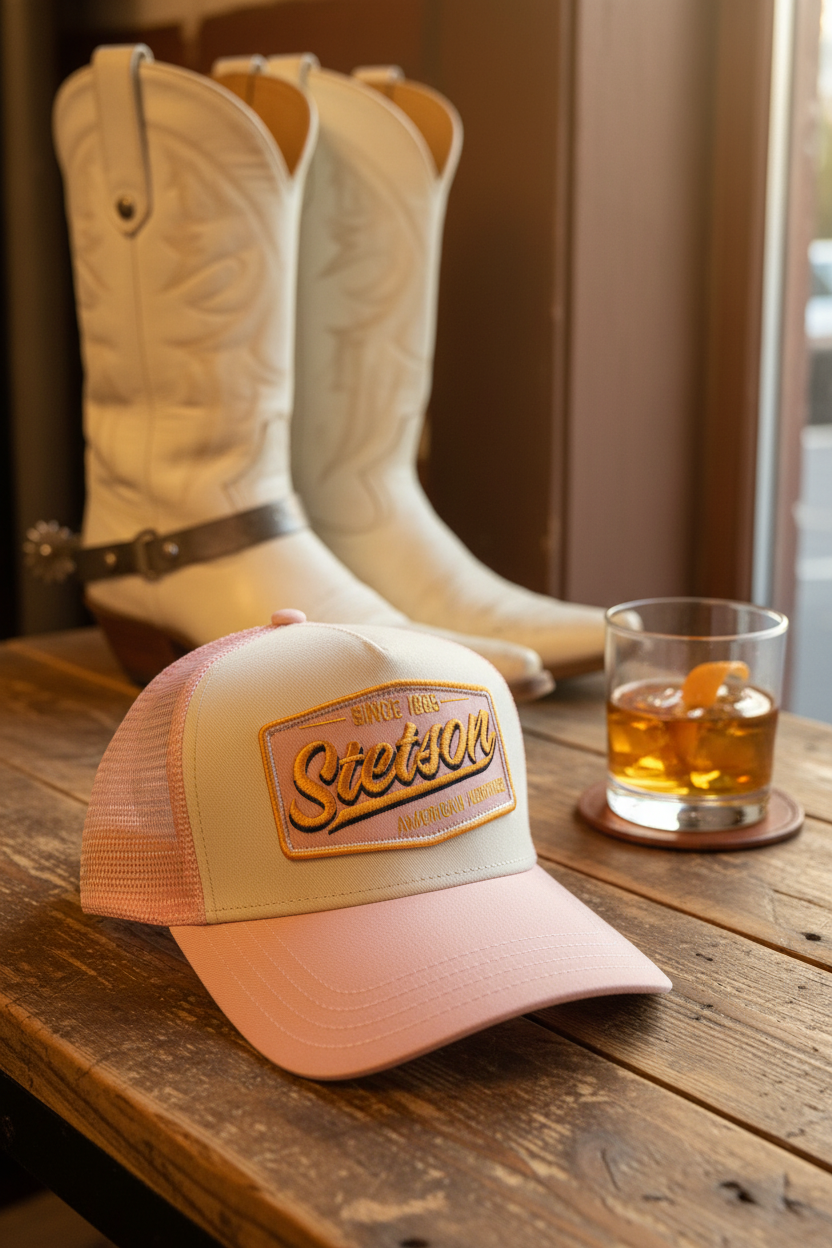 Stetson - Truckerkeps rosa