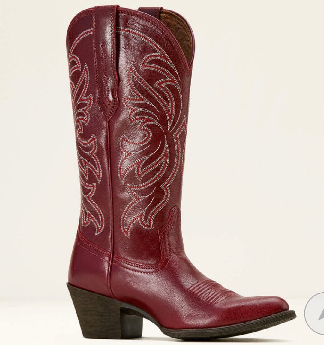 Ariat WMS Heritage J Toe Western Boot dam boots sangria