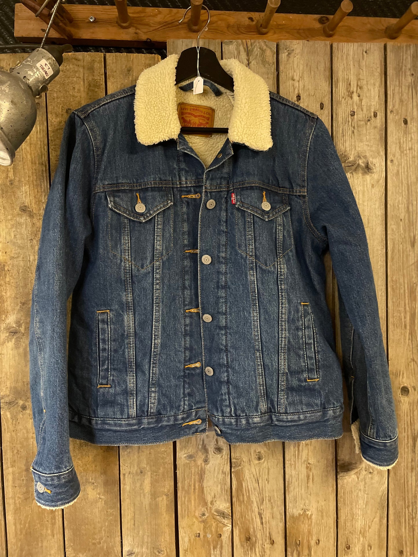 Vintage jeansjacka Levi’s blå medium