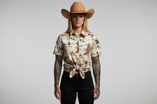 rebell hawaii skjorta westerncowboy unisex