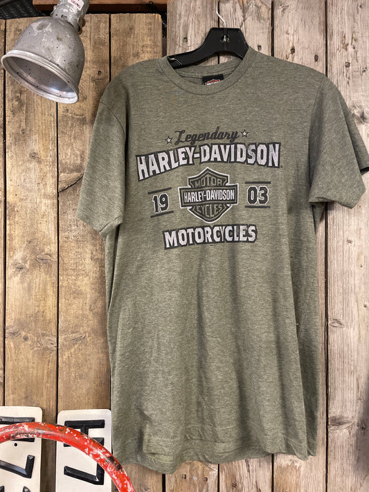 Harley davidsson tshirt grå unisex