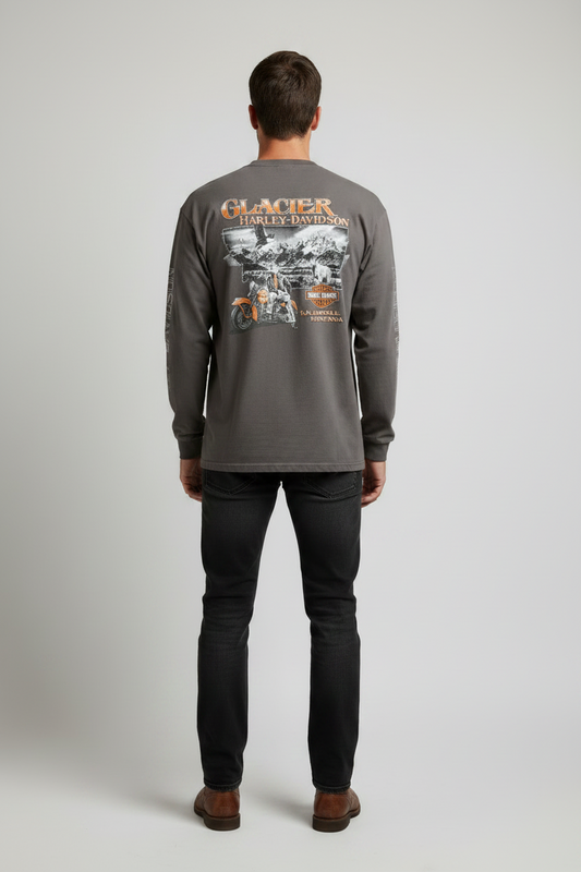 Harley  Davidson  tröja vit långärmad xxlarge unisex