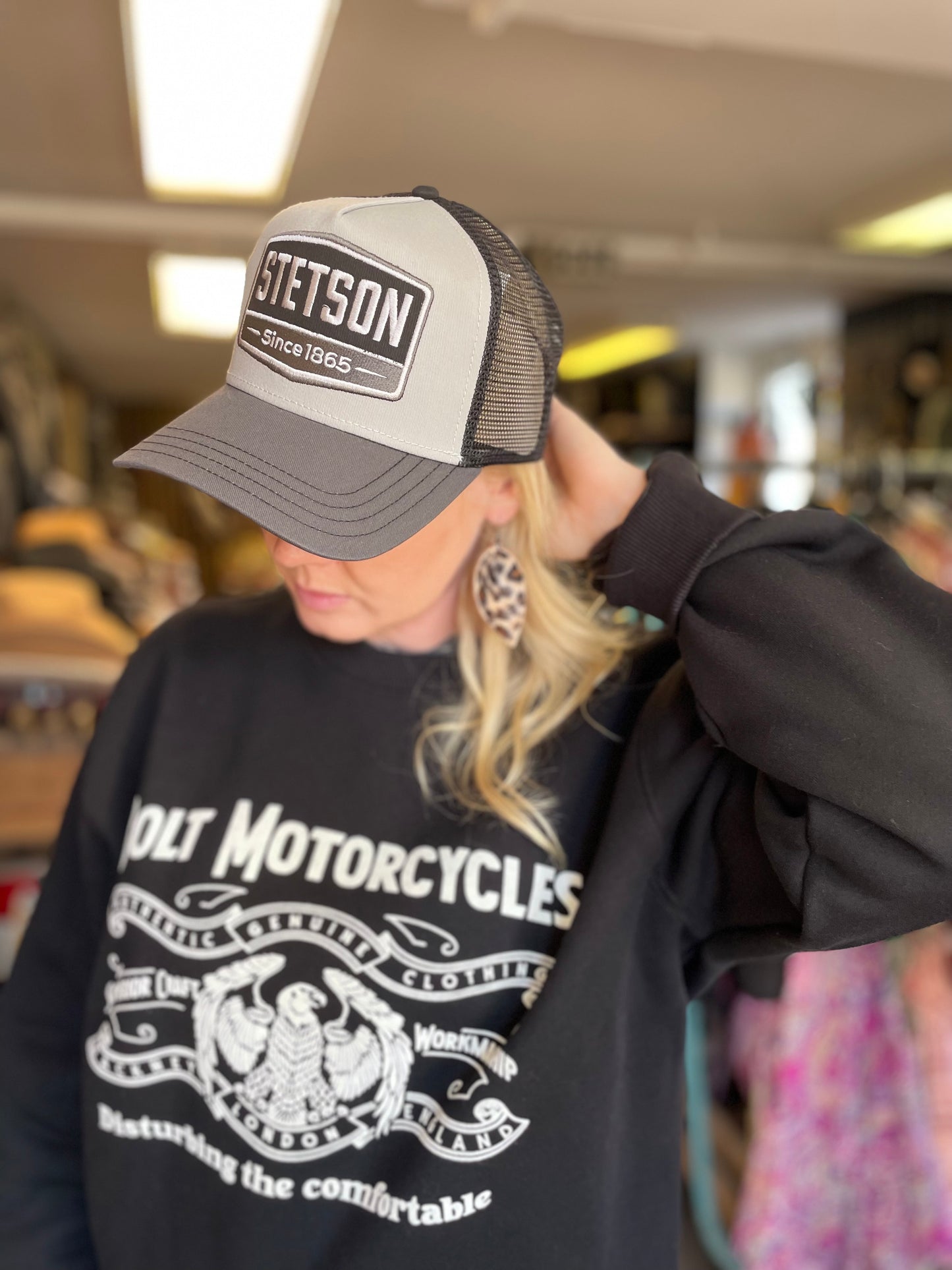 Bolt motorcycle tjocktröja