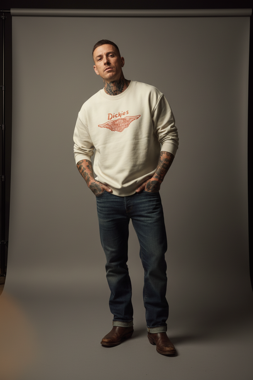 Dickies vs Harley Davidson tjocktröja