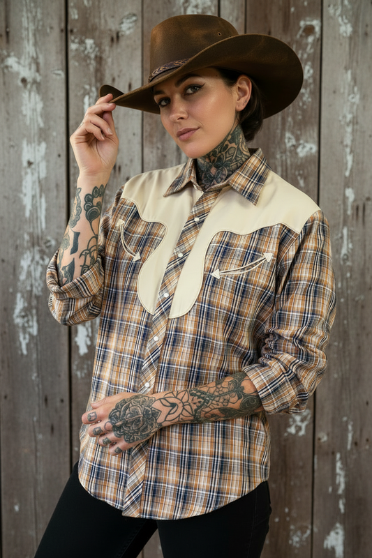 Vintage western skjorta mr leggs  western xl