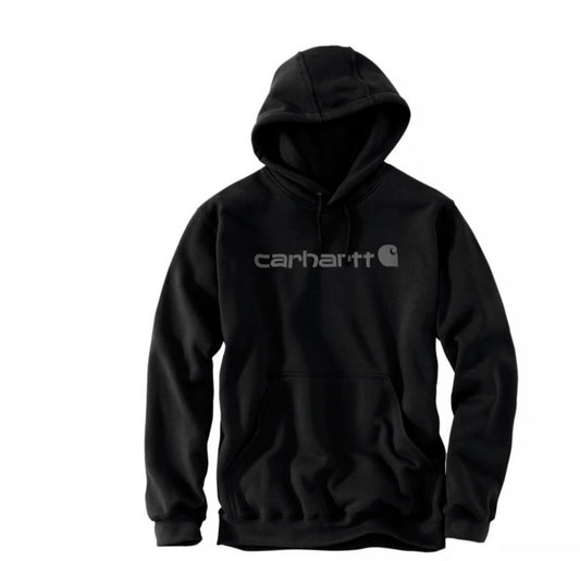 CARHARTT SIGNATURE LOGO HOODED Marquette hoodie black