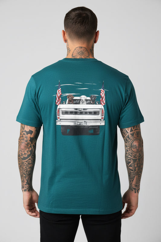 Wrangler cowboy wrangler western jeep tshirt limited edition usa unisex
