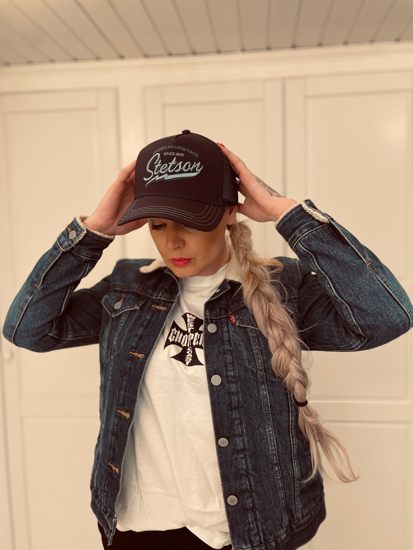 Vintage jeansjacka Levi’s blå medium