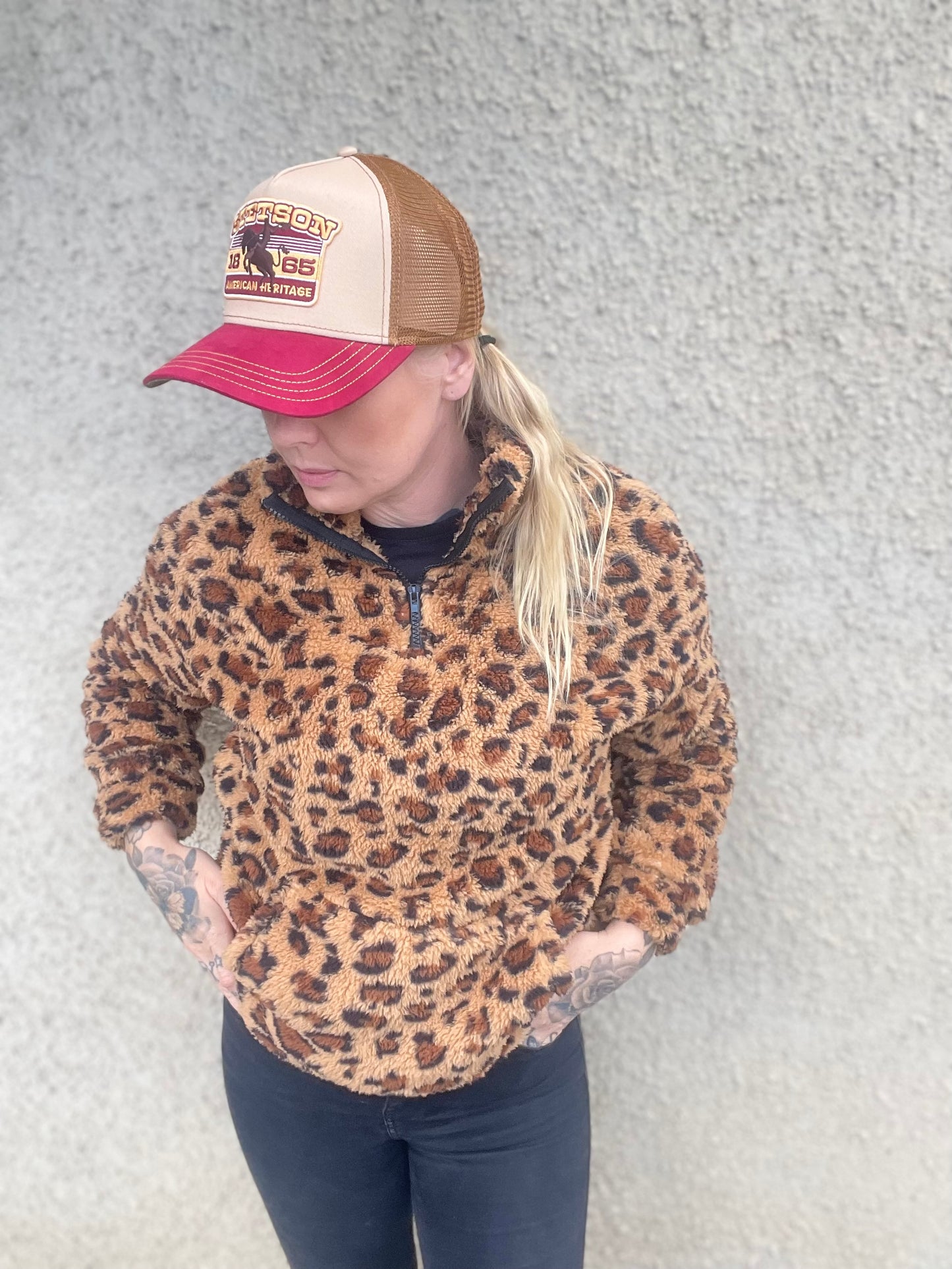 rebell Teddy fleece leopard