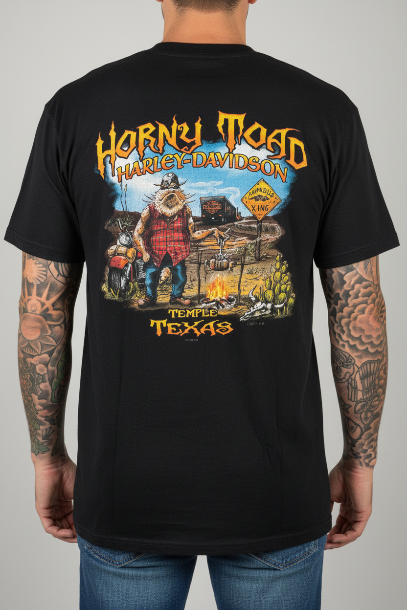 Harley Davidson motorcykel  tshirt  svart  L/XL unisex