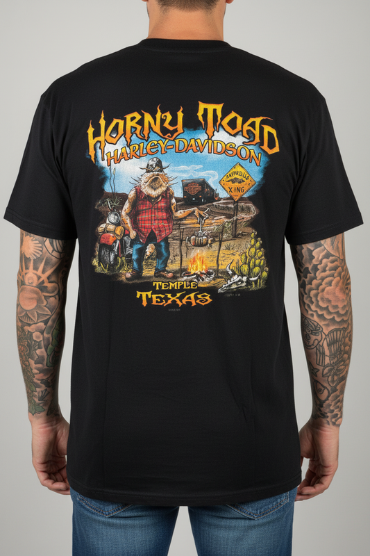 Harley Davidson motorcykel  tshirt  svart  L/XL unisex