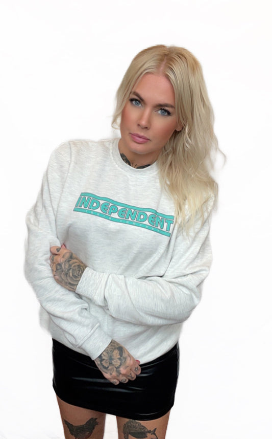 Independent  tc Bauhaus Crew Athletic Heather tjocktröja unisex