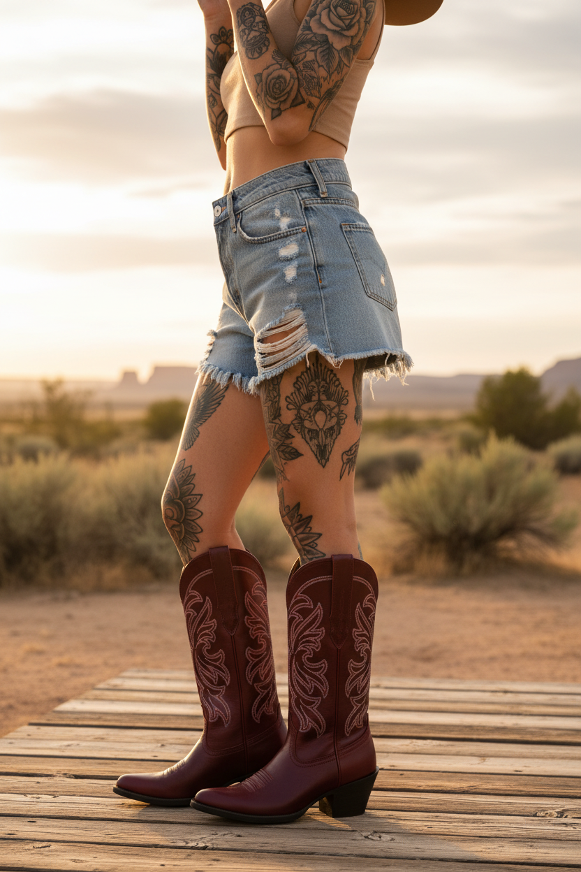 Ariat WMS Heritage J Toe Western Boot dam boots sangria