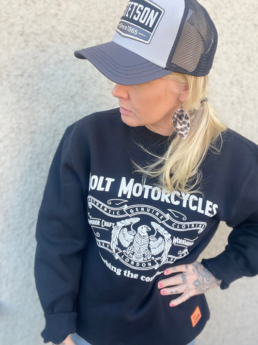 Bolt motorcycle tjocktröja