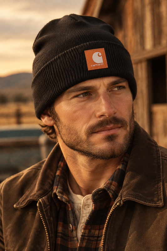 carhartt mössa one size new black rubber patch