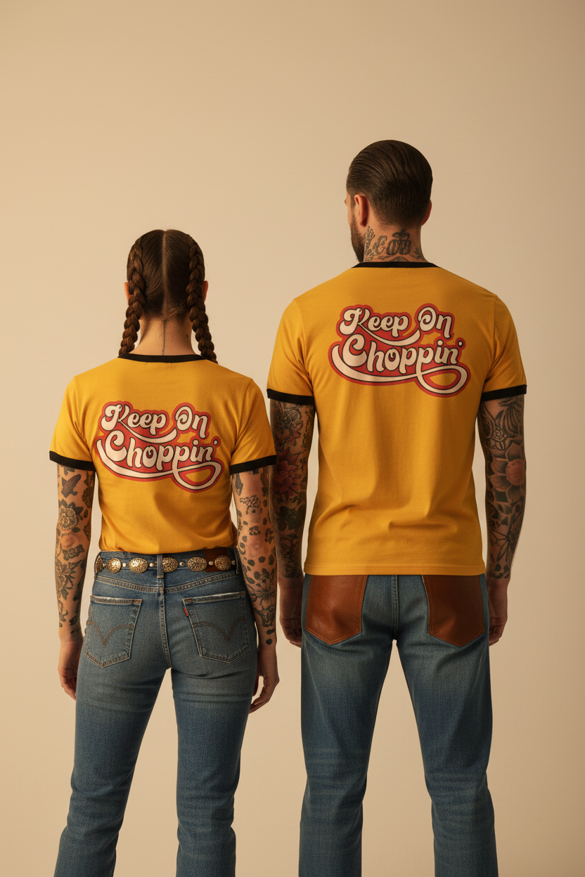 13 .5 choppers tshirt gul