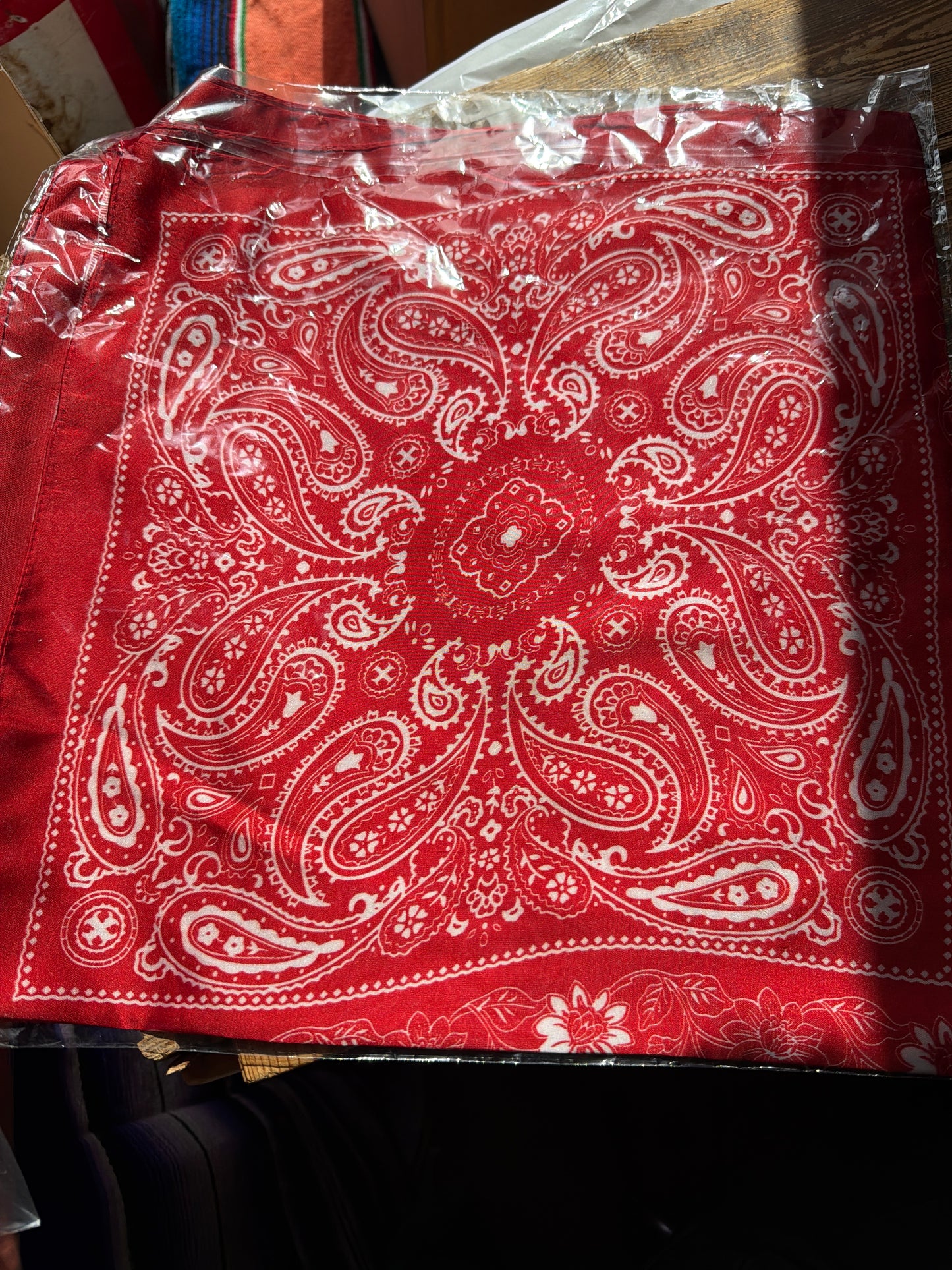 Rebell wild rags Texas scarf röd