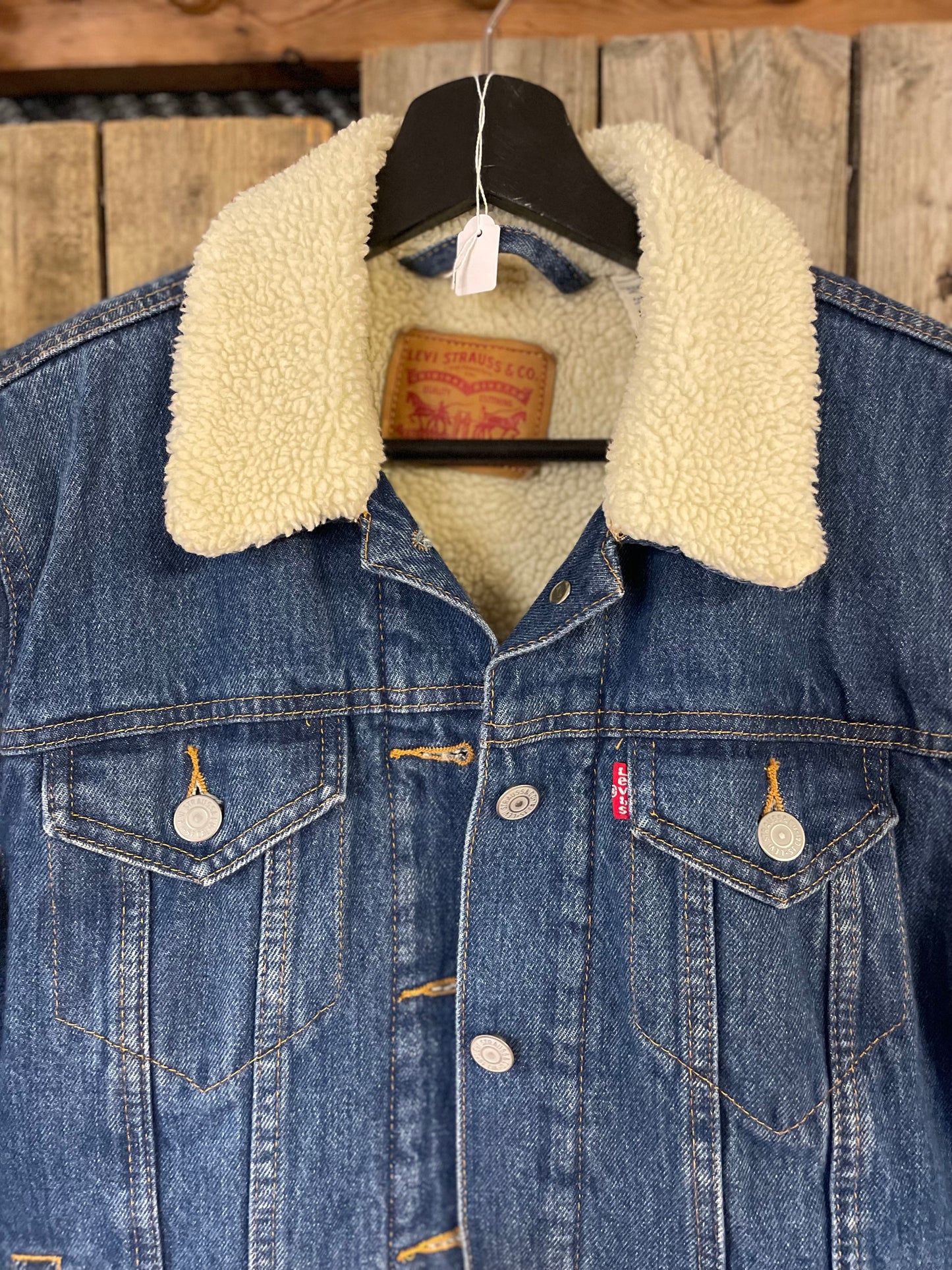 Vintage jeansjacka Levi’s blå medium