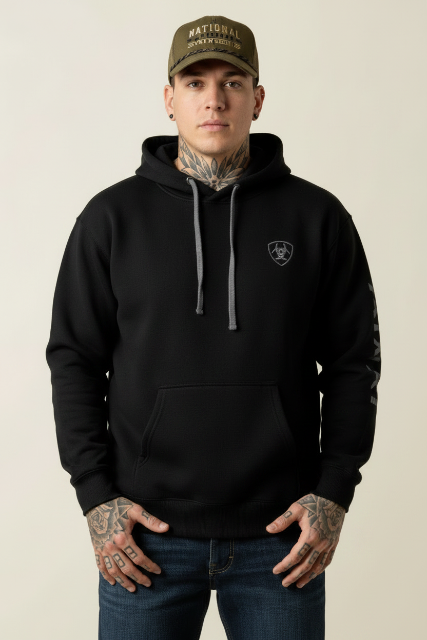 Ariat herr hoodie svart
