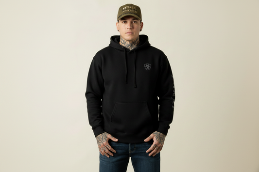 Ariat herr hoodie svart