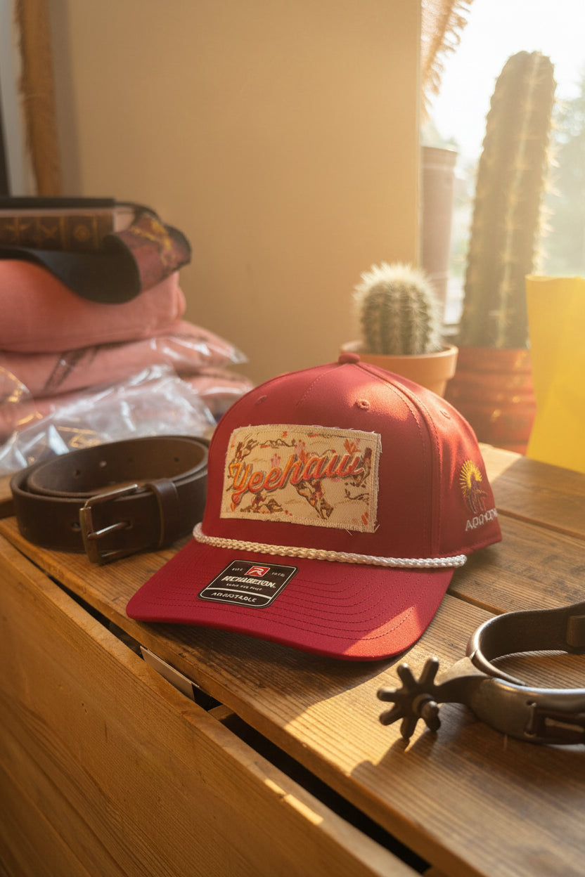 Ariat keps yehaw patch Cap